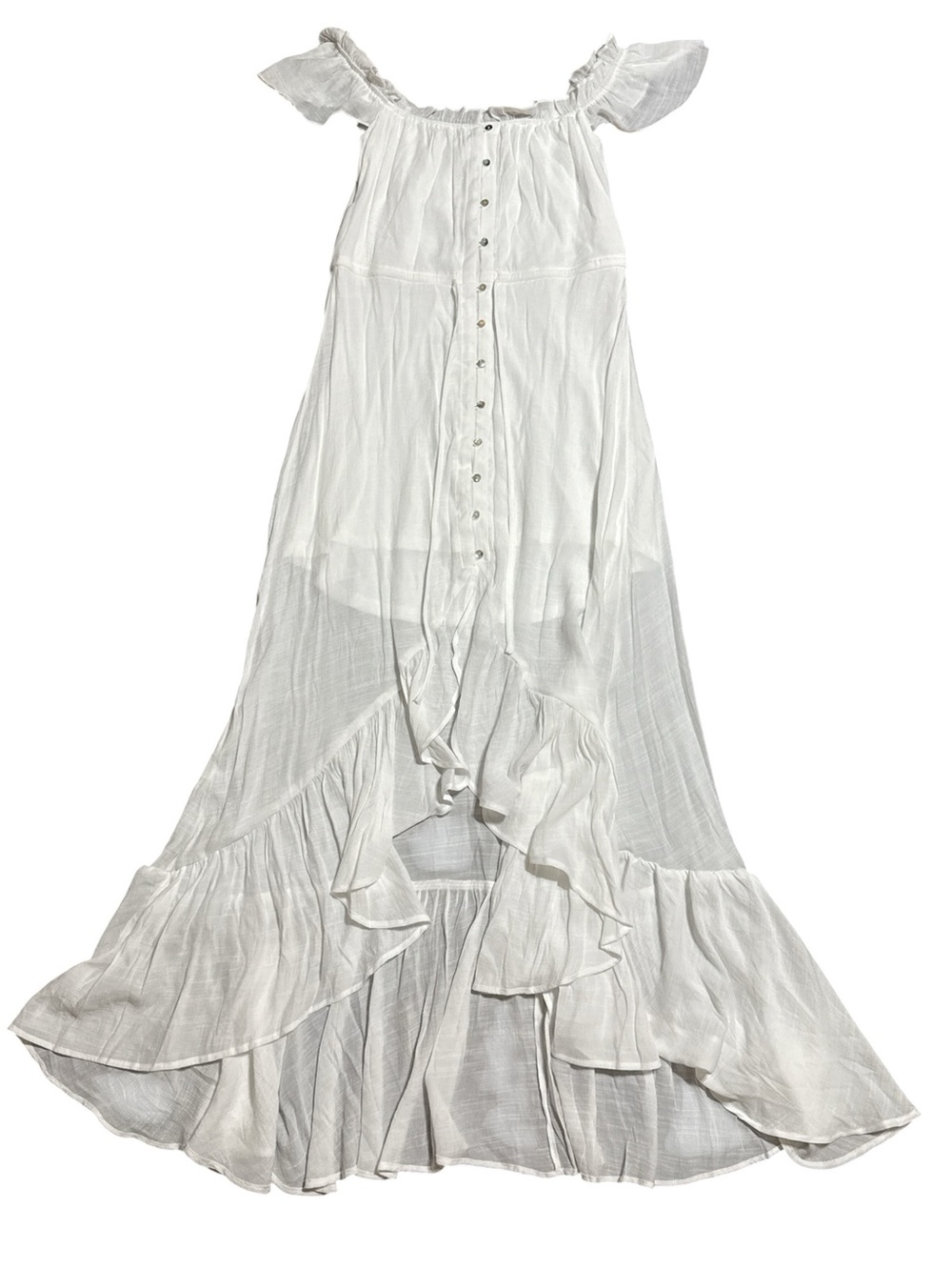 Magnolia Boutique White Maxi Dress Ptp 14